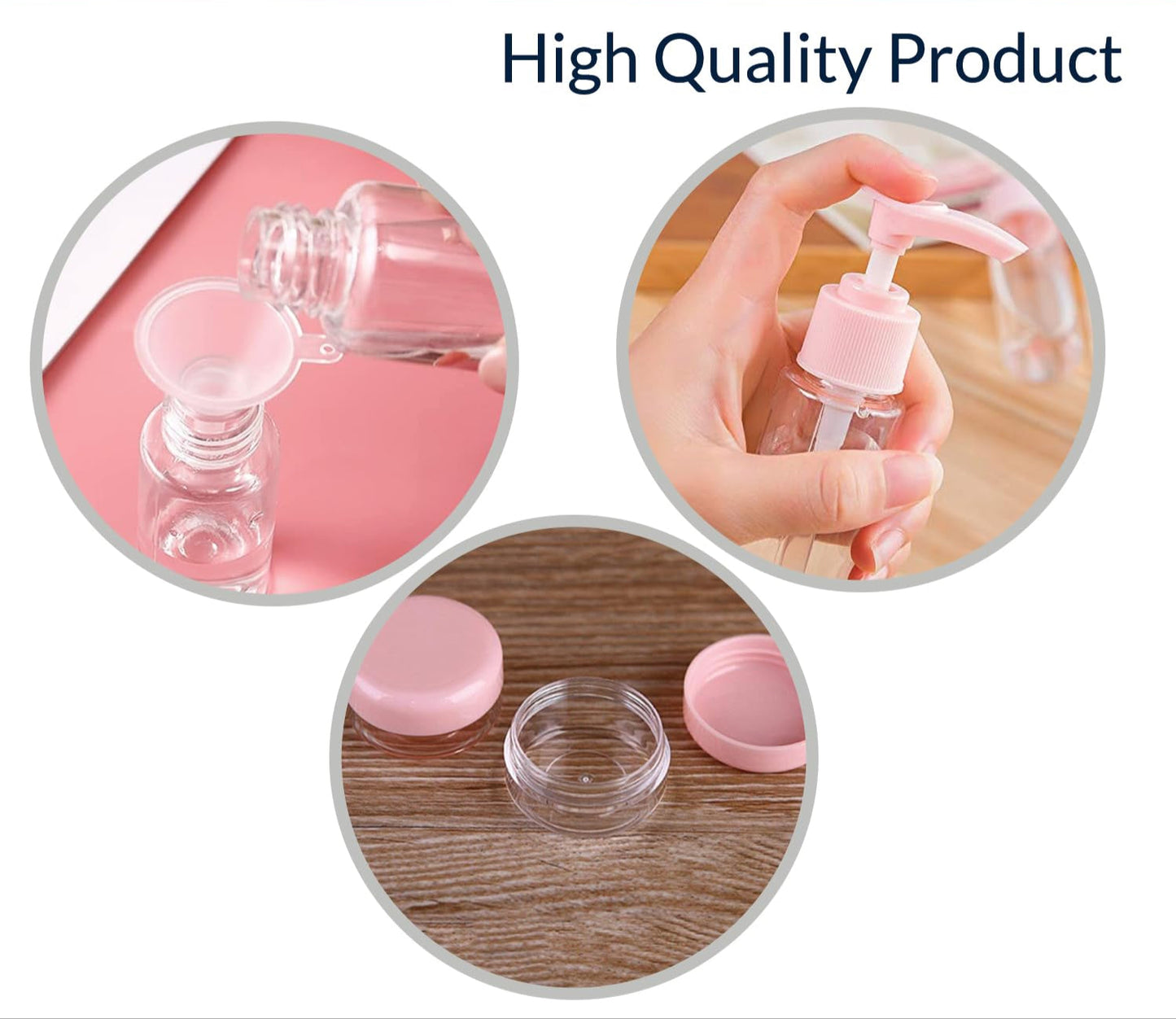 Travel Bottles Set, 7 Pcs