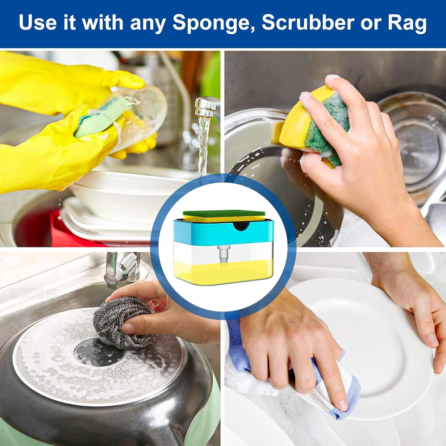 2 in 1 Soap Dispenser