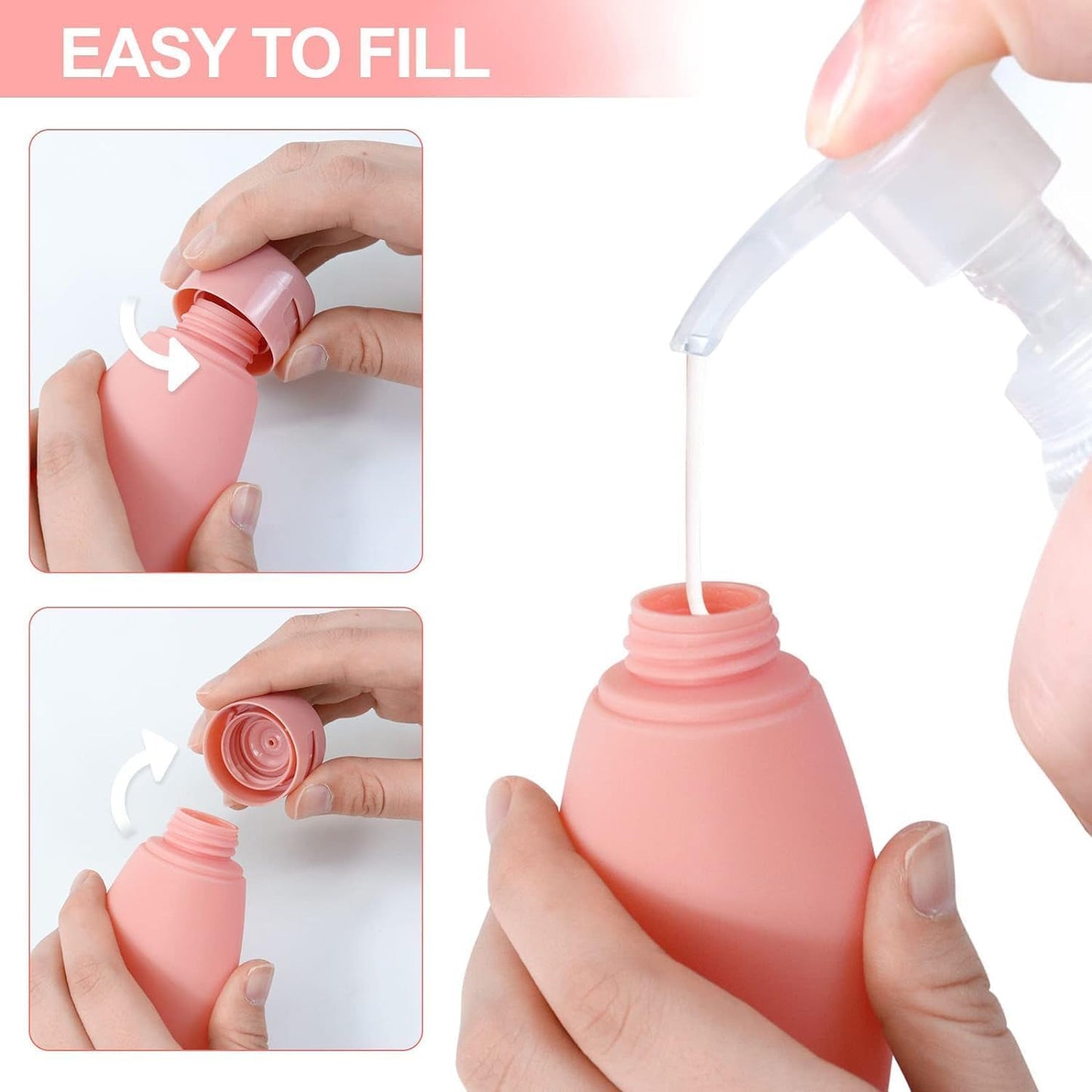 3 Pcs Travel Bottles Set, 60ML