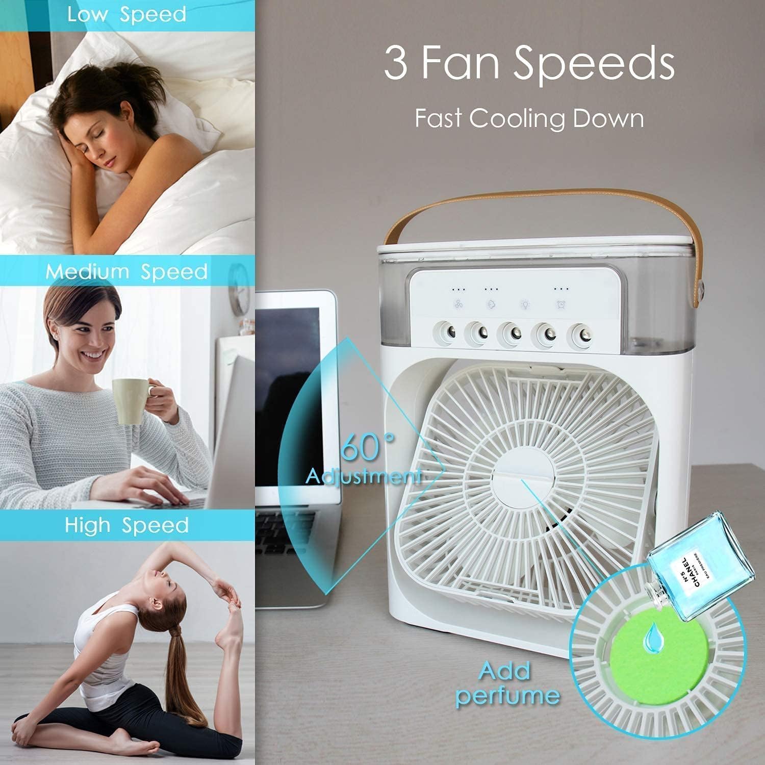 Portable Air Cooler & Mini Humidifier