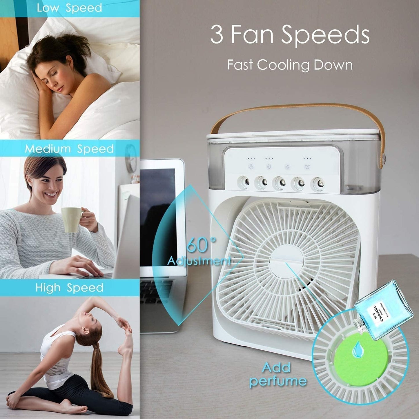 Portable Air Cooler & Mini Humidifier