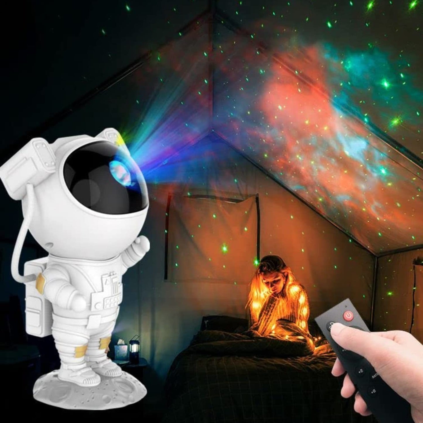 360° Adjustable Astronaut Galaxy Projector Light with Remote Control