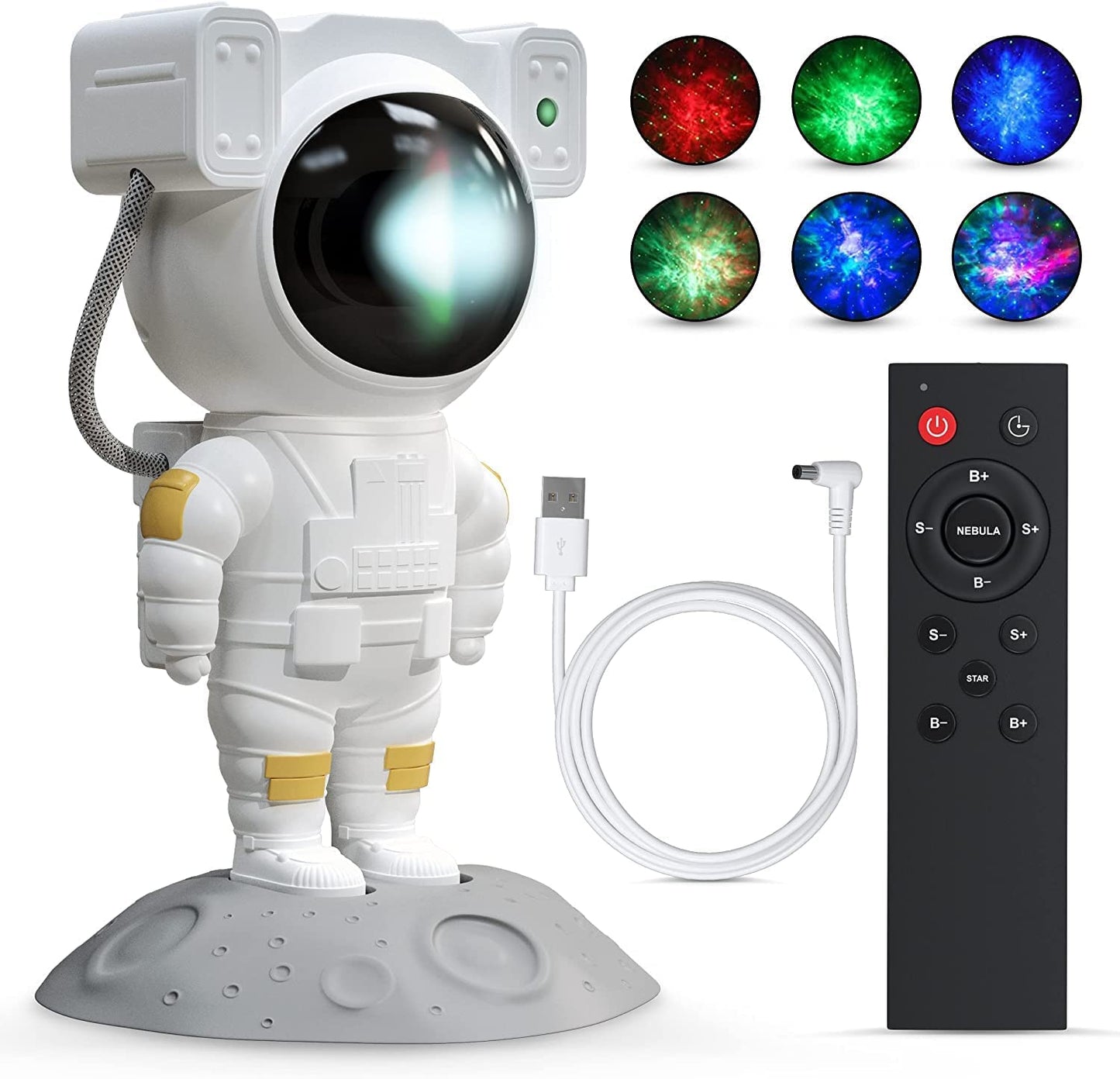 360° Adjustable Astronaut Galaxy Projector Light with Remote Control