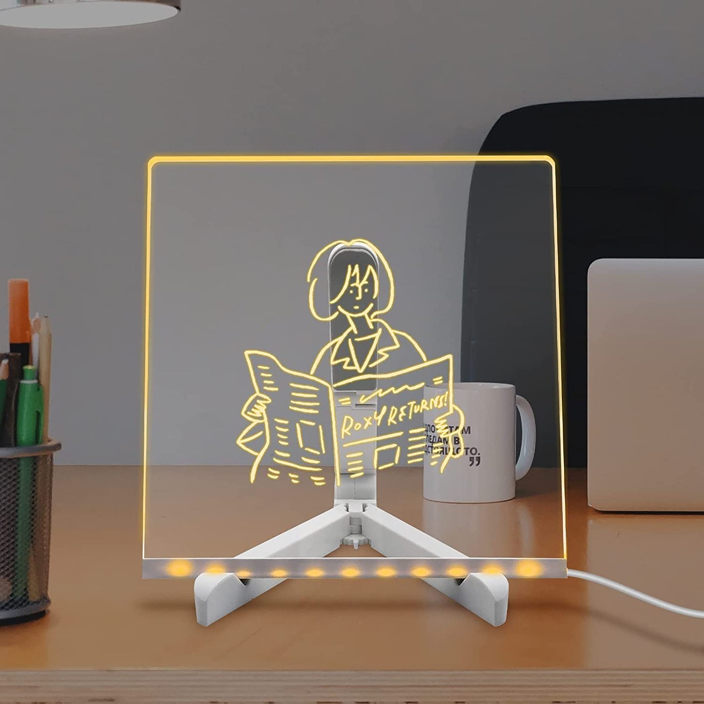 3D Acrylic LED Writing Board with Pen Set