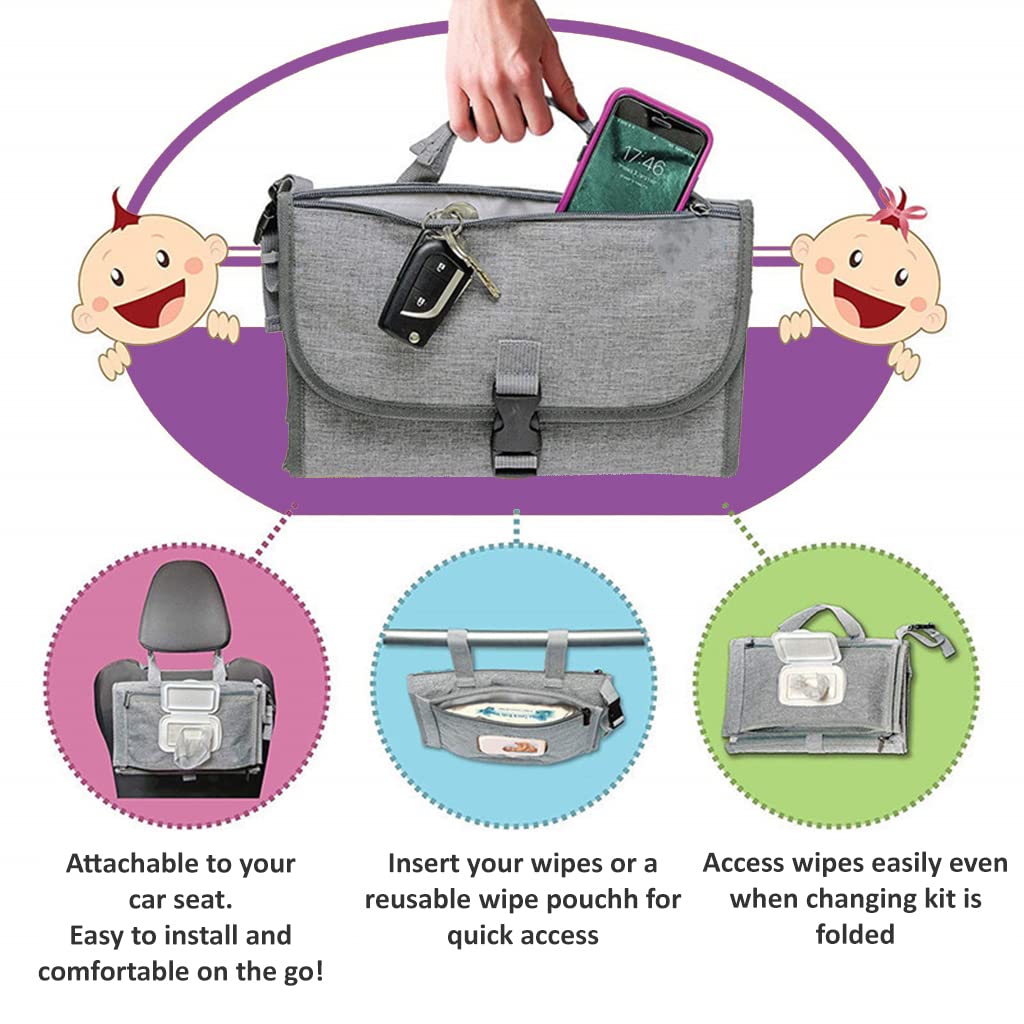 Portable Diaper Changing Pad for Newborns – Convenient Changing Mat for Baby Boys & Girls