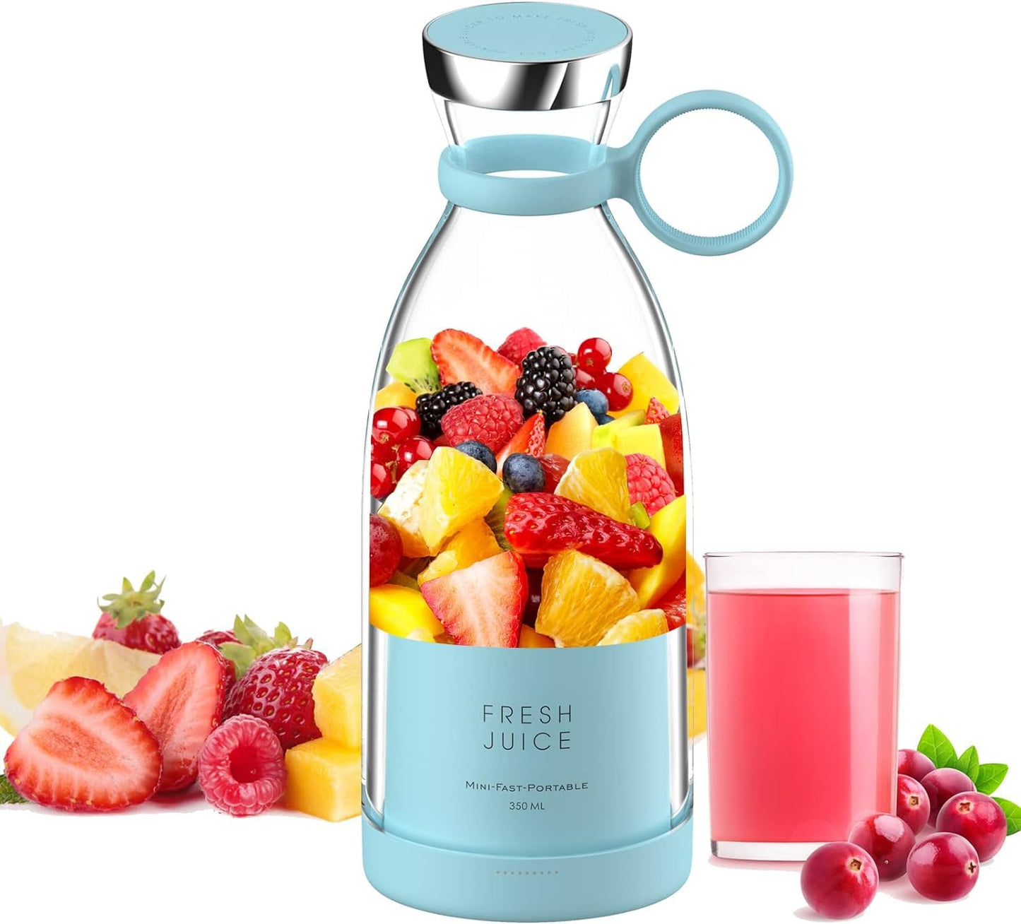 Rechargeable Mini USB Juicer & Blender - Portable Personal Electric Fruit Mixer & Grinder