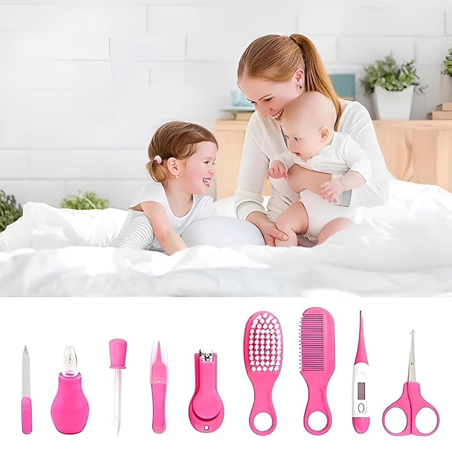 Portable Baby Grooming Kit – Essential Newborn & Toddler Care Accessories for Home & Travel (1 Set)