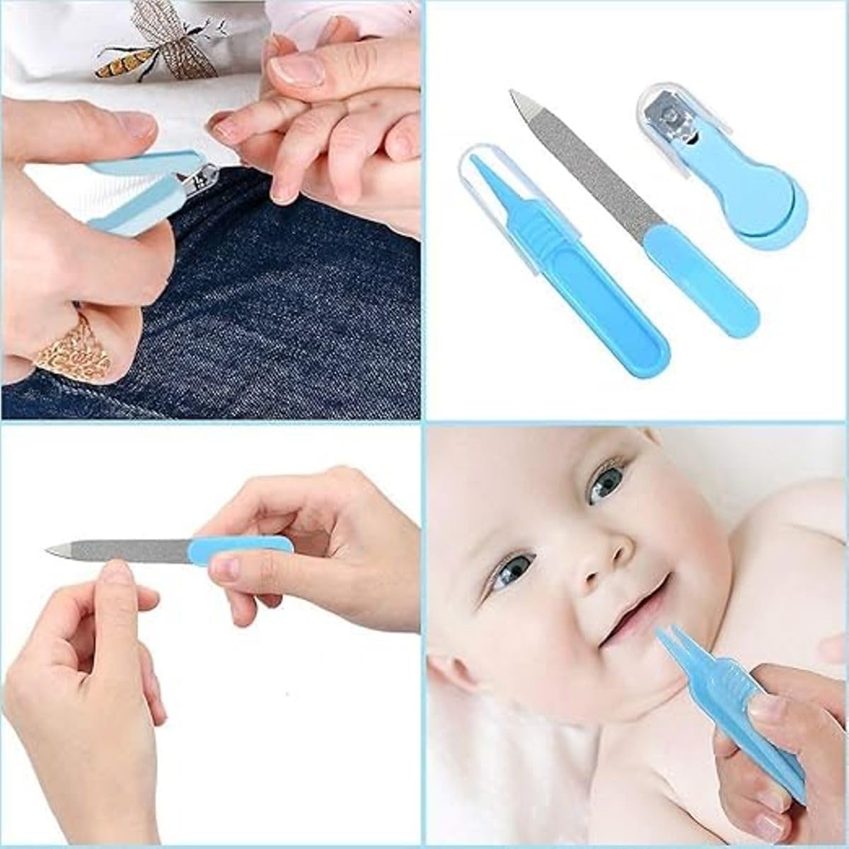 Portable Baby Grooming Kit – Essential Newborn & Toddler Care Accessories for Home & Travel (1 Set)