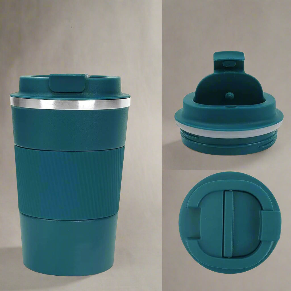 Travel Coffee Cup with Rubber Grip