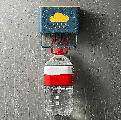 Cloud-Shaped Plastic Cutlery Holder with 4 Hooks & Towel Rack