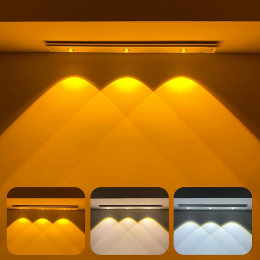 LED Under Cabinet Light 40cm  – Removable, Dimmable, USB Rechargeable for Home, Kitchen, and Wardrobe