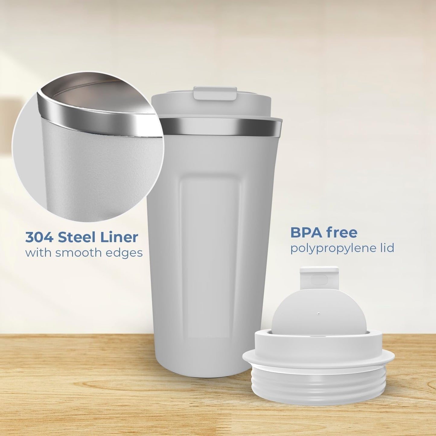 Coffee Mug with Temperature Display - 510 ML