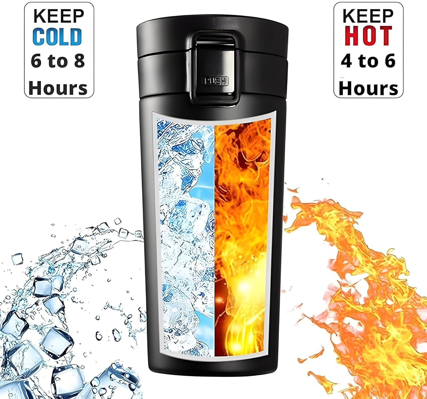 Insulated Travel Mug with Lid – Keeps Drinks Hot & Cold