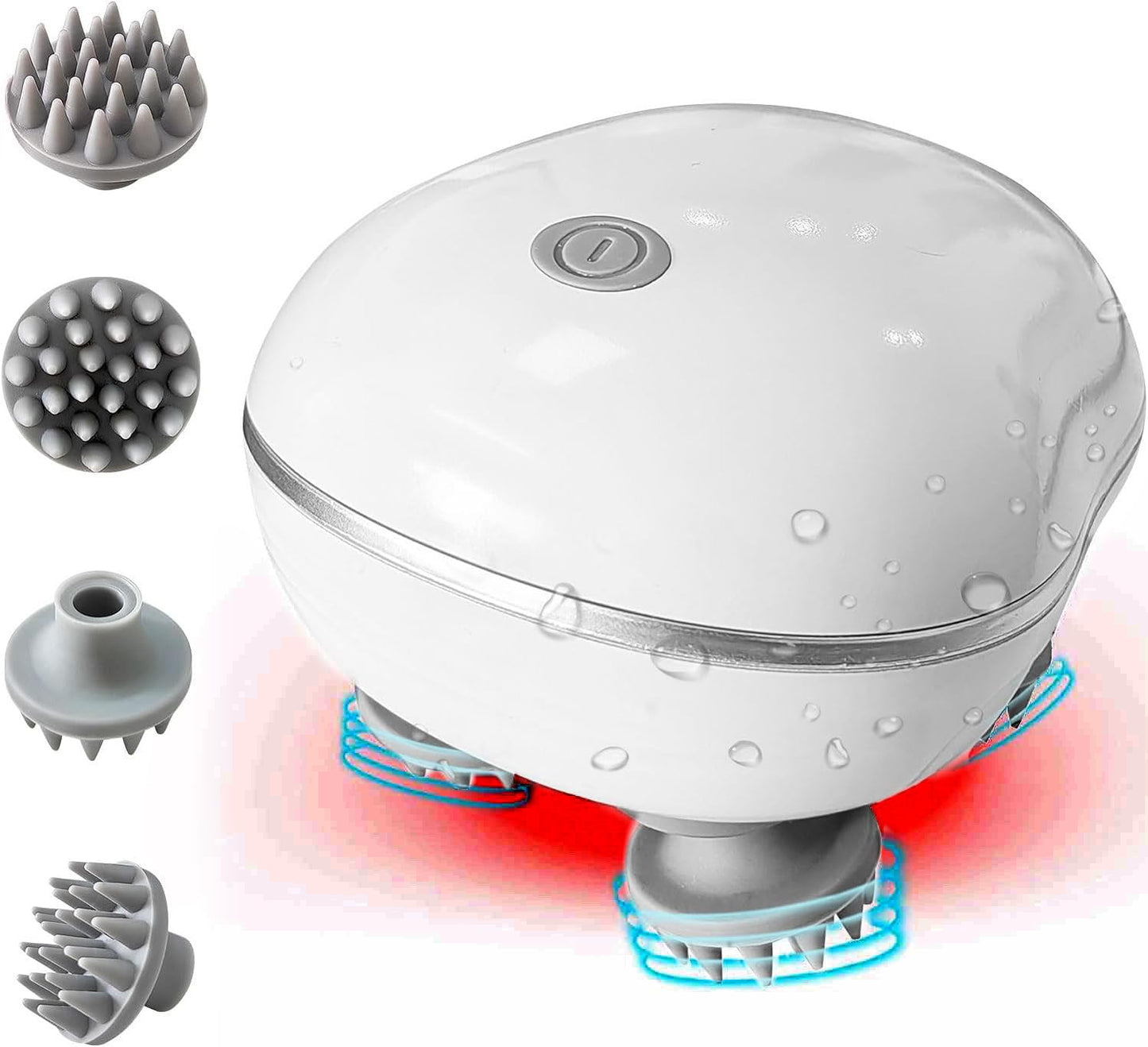 Electric Head & Scalp Massager with Red Light Therapy | Boost Hair Growth, Control Hair Fall, and Relax |