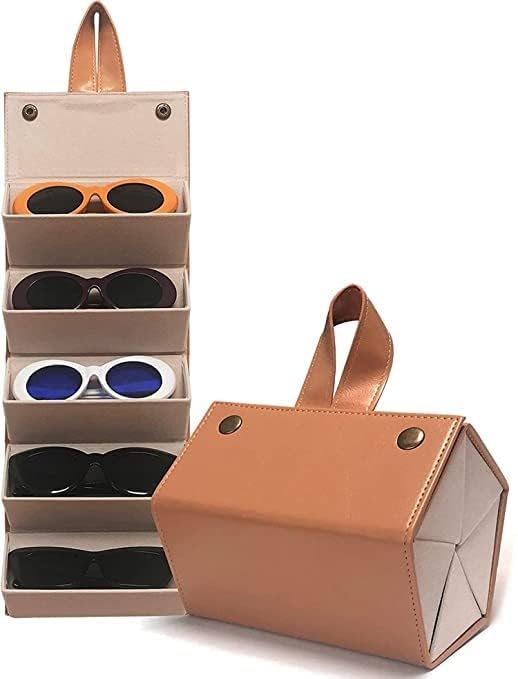 Foldable Sunglasses Organizer Case with Multiple Slots | Display Box for Men & Women |