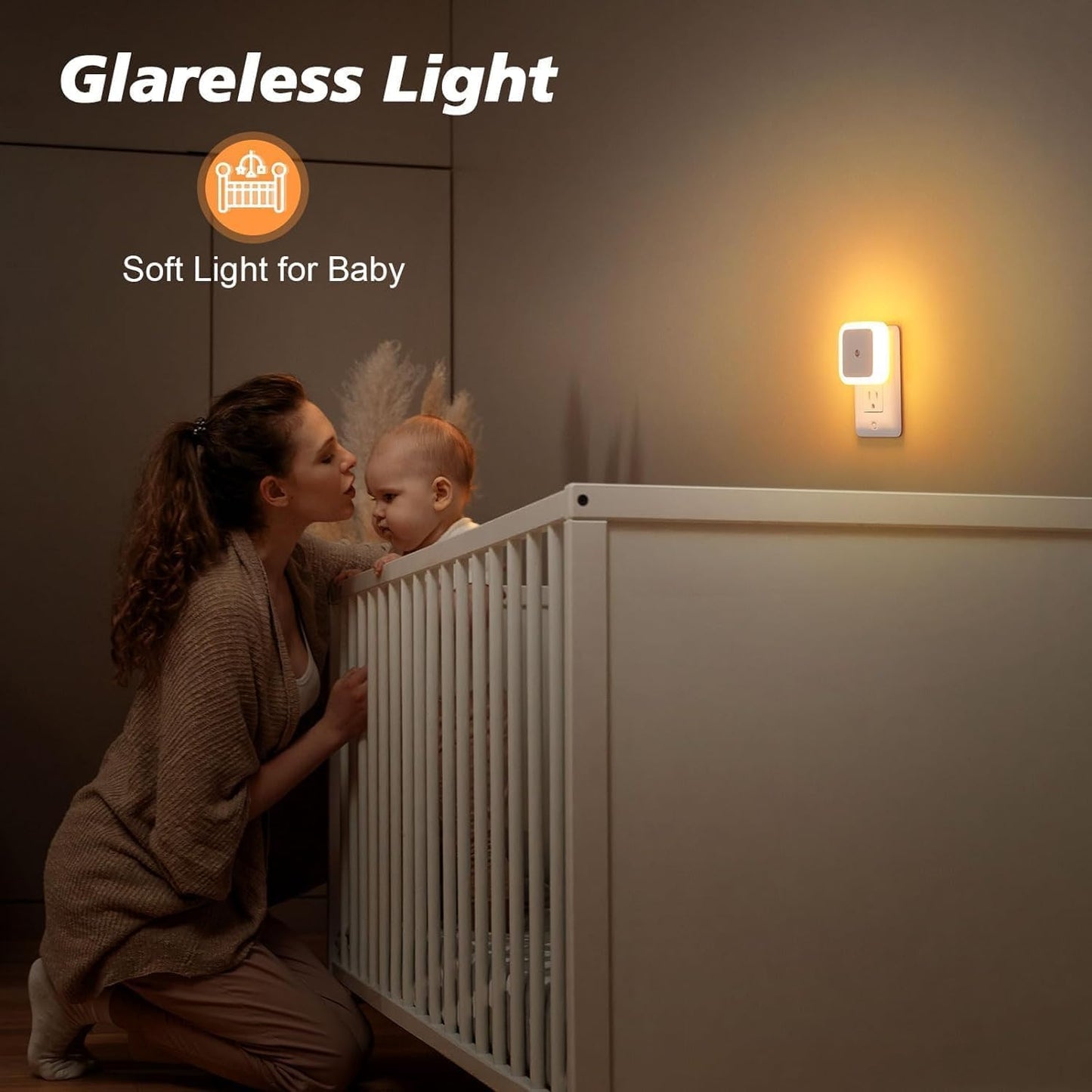 Smart Automatic Sensor Night Lamp – Energy-Saving LED Light for Bedroom, Bedside, and Home
