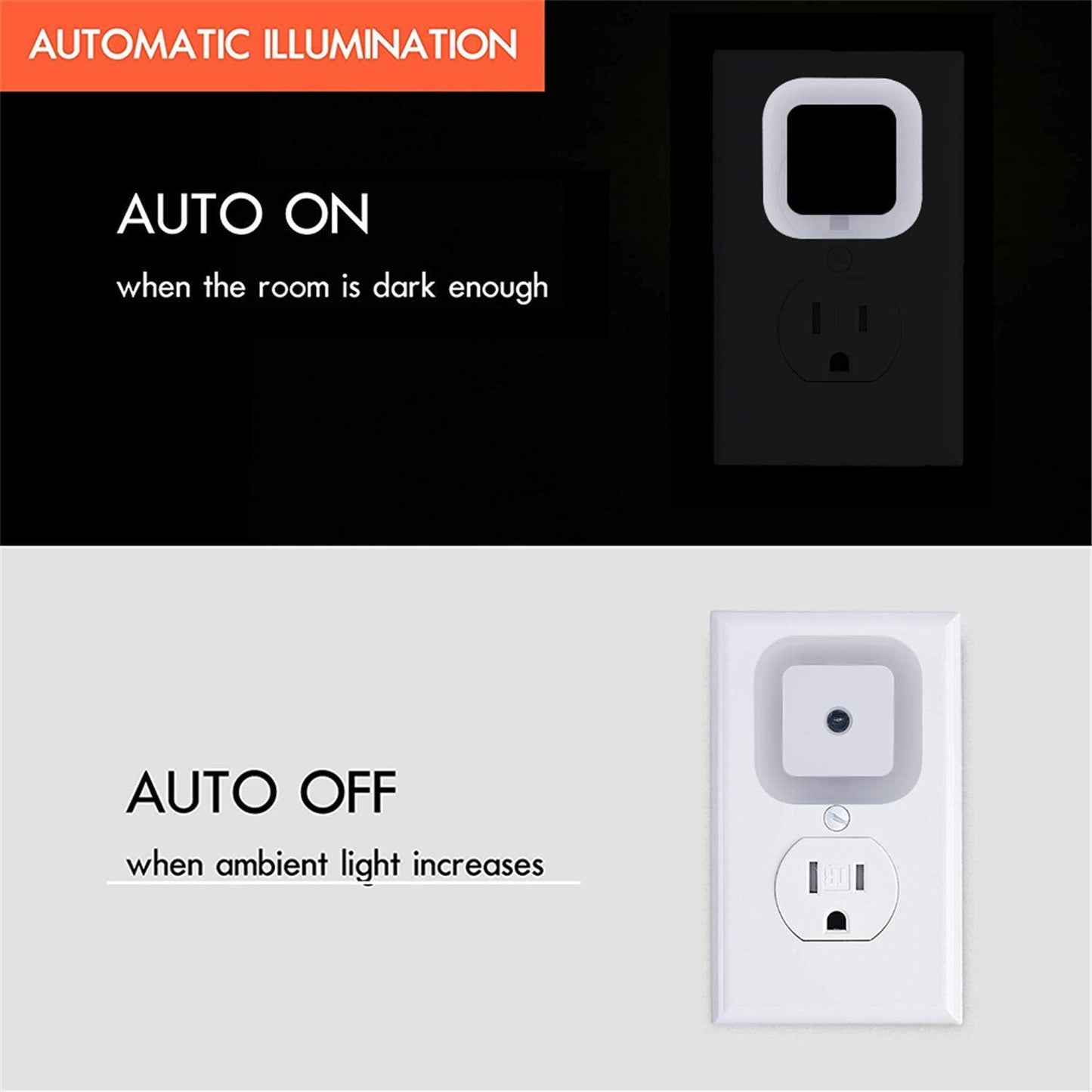Smart Automatic Sensor Night Lamp – Energy-Saving LED Light for Bedroom, Bedside, and Home