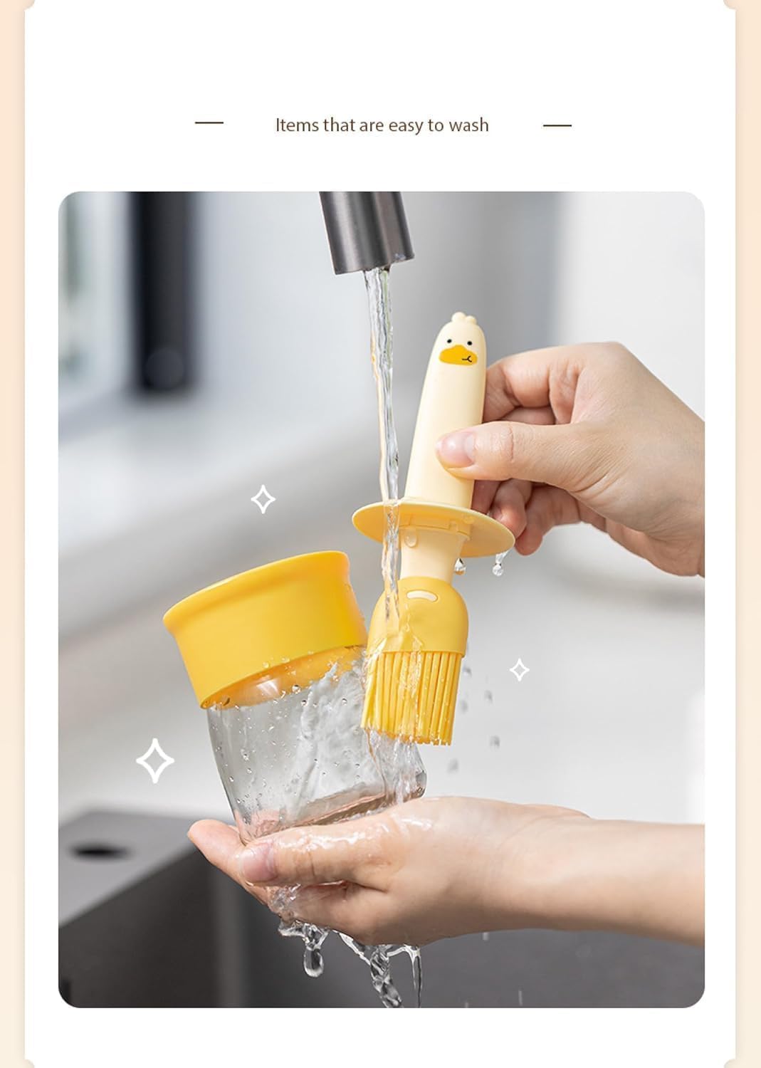 Oil Dispenser Bottle with Silicone Brush 200ML