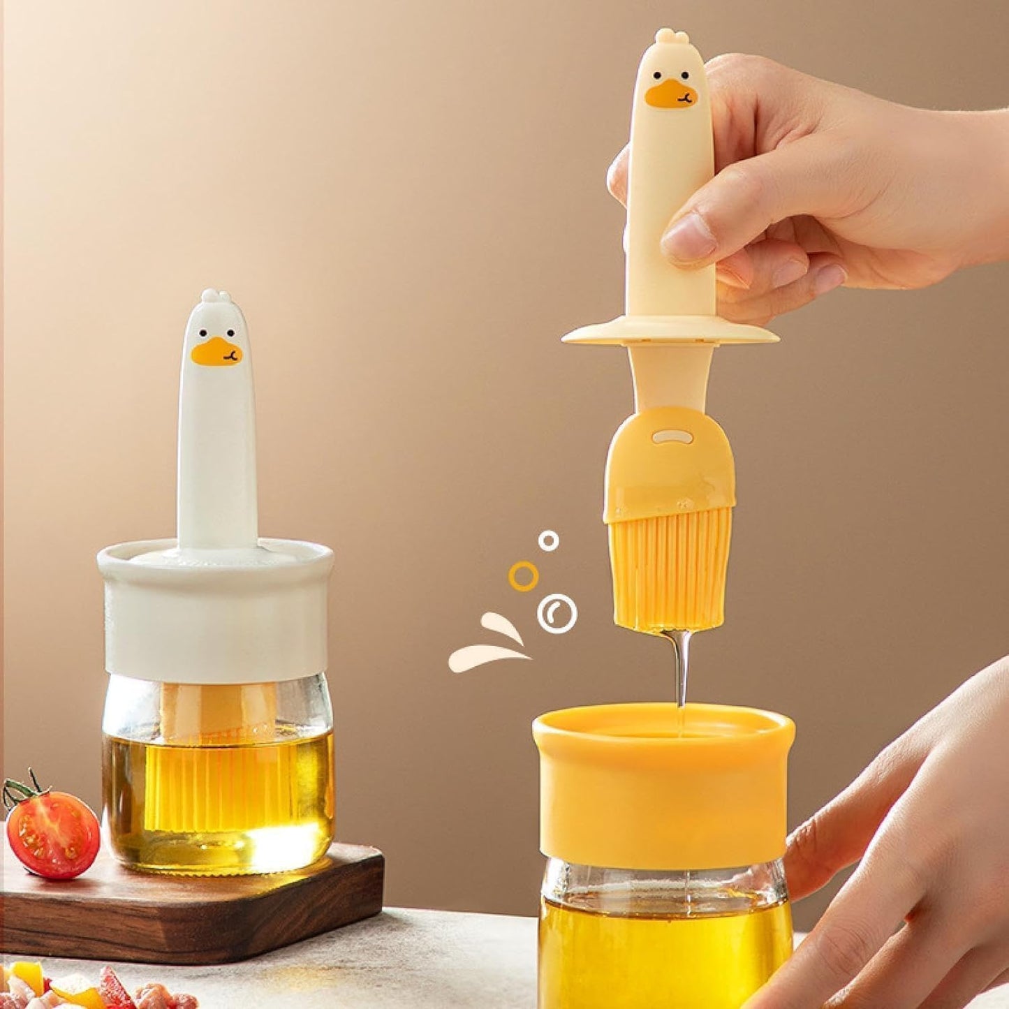 Oil Dispenser Bottle with Silicone Brush 200ML