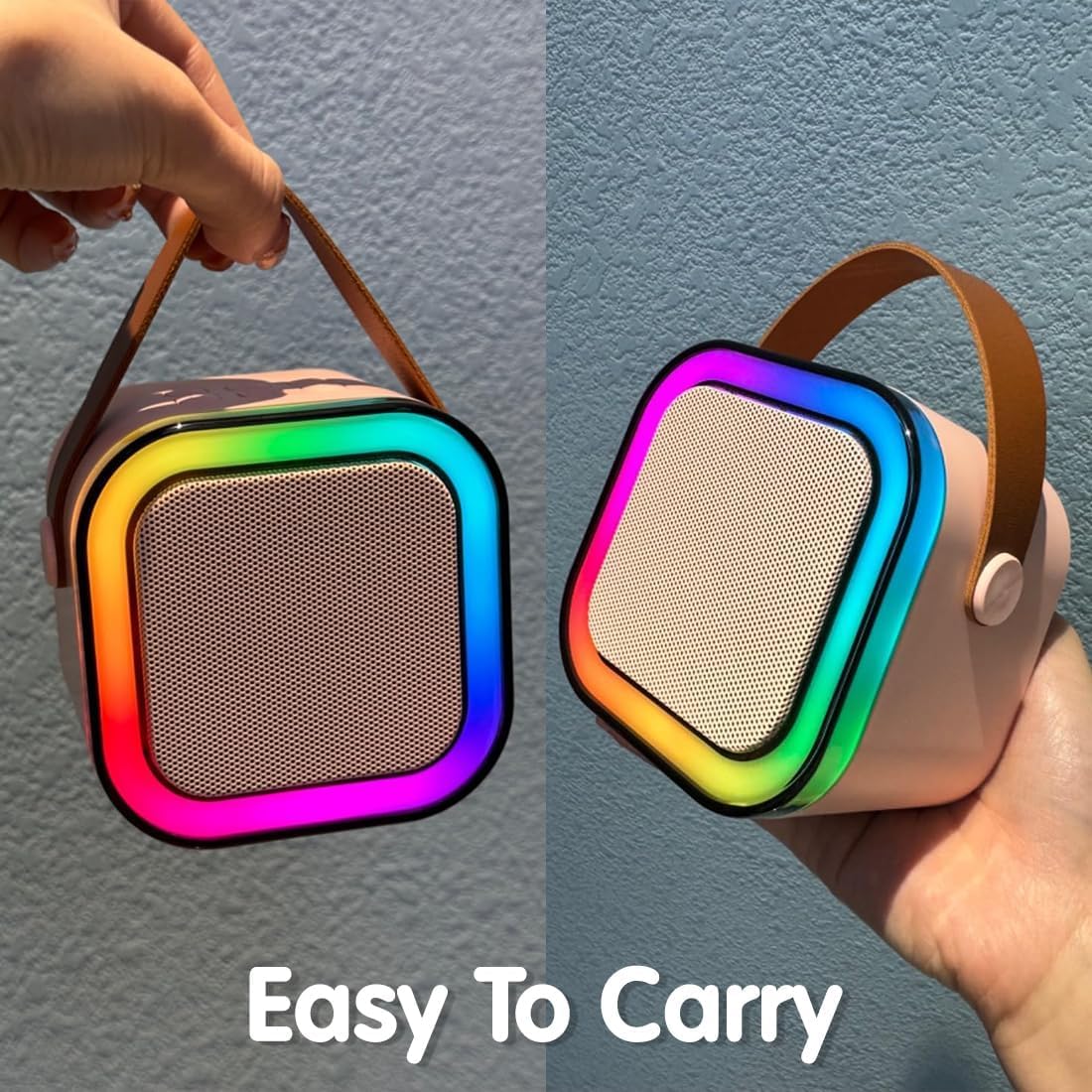 Portable Bluetooth Karaoke Mic & Speaker - Fun Gift for Kids (4-12 Years)