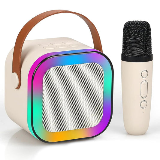 Portable Bluetooth Karaoke Mic & Speaker - Fun Gift for Kids (4-12 Years)