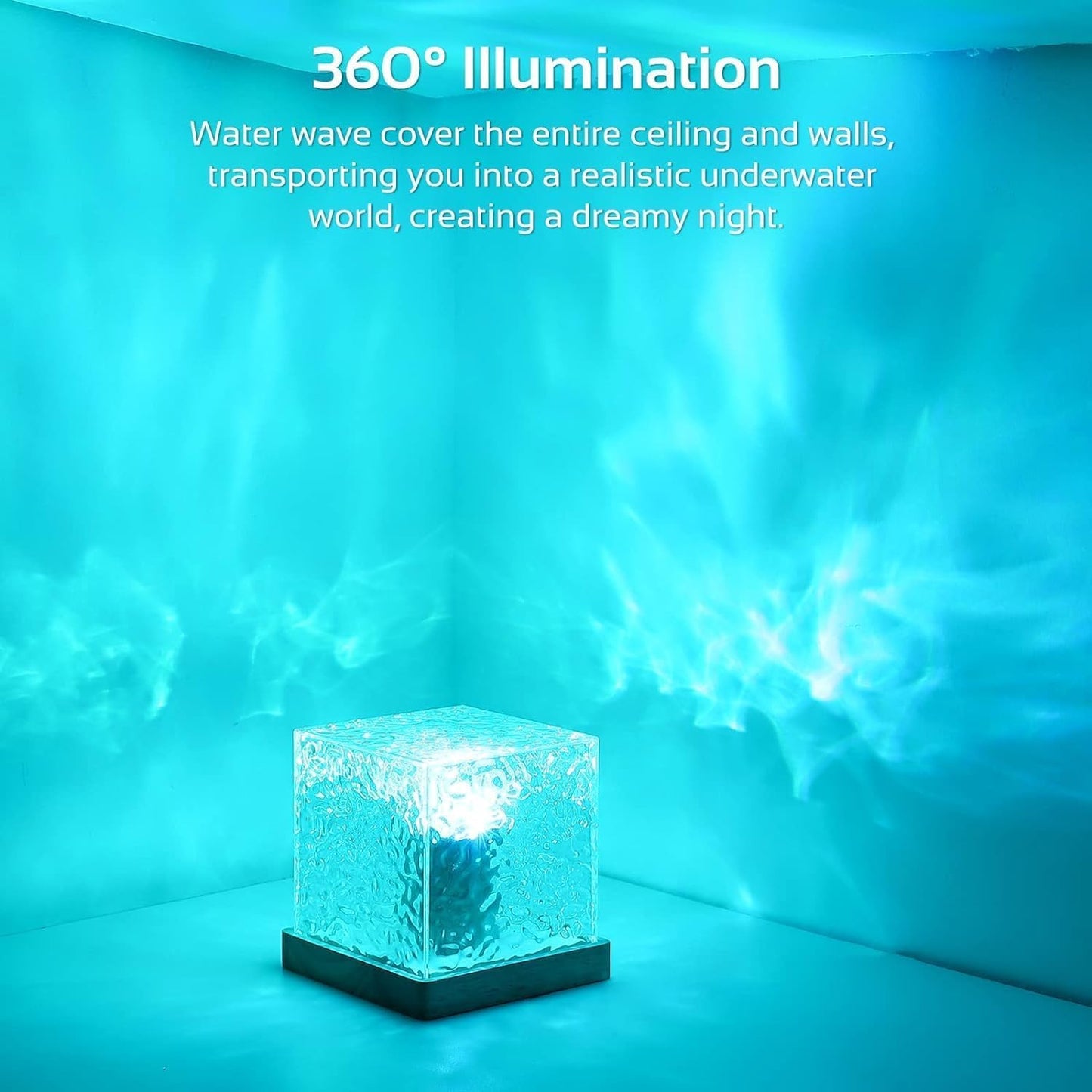 Ocean Wave Projector Light - 3D LED Night Lamp