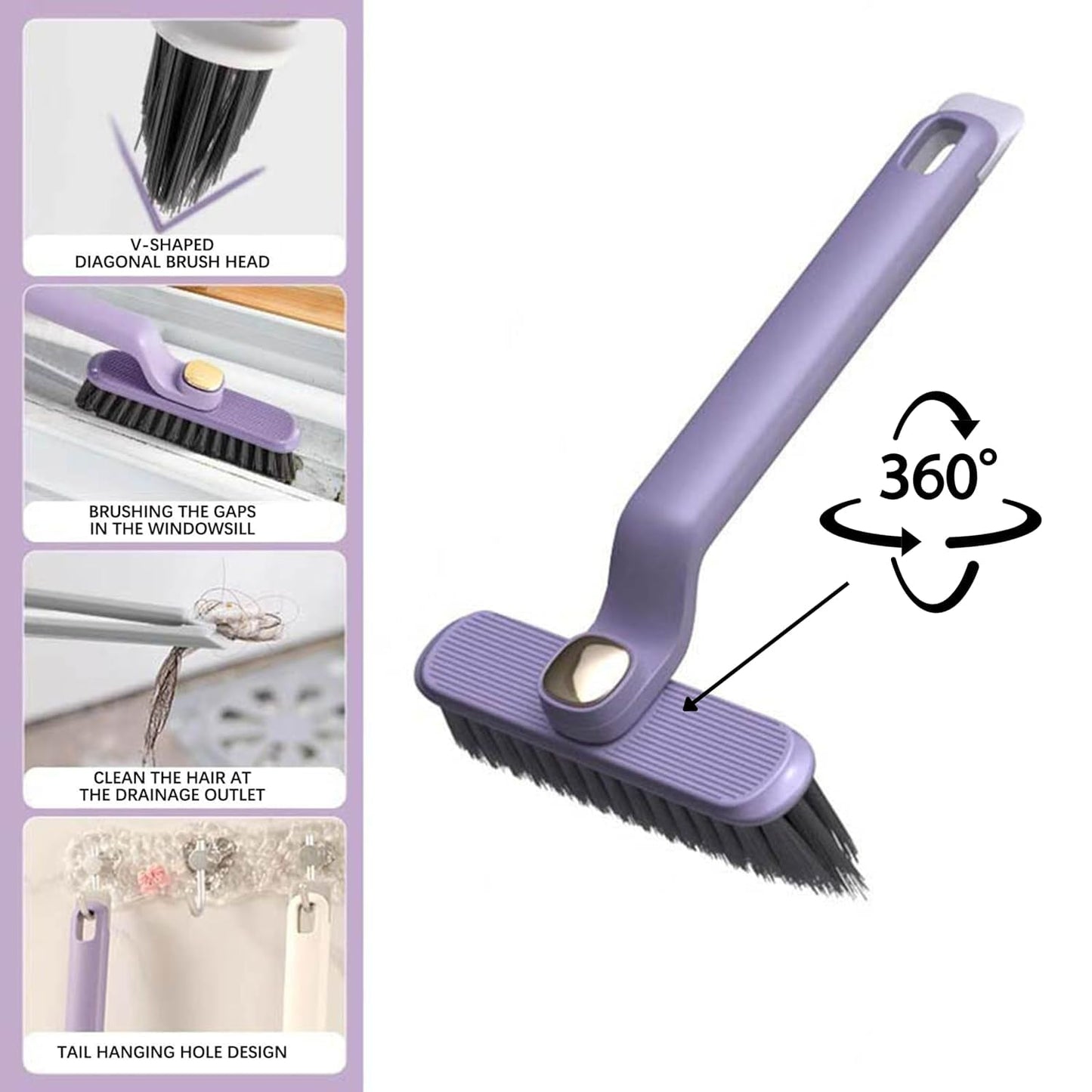 360 Degree Rotating Multi-Function Cleaning Brush