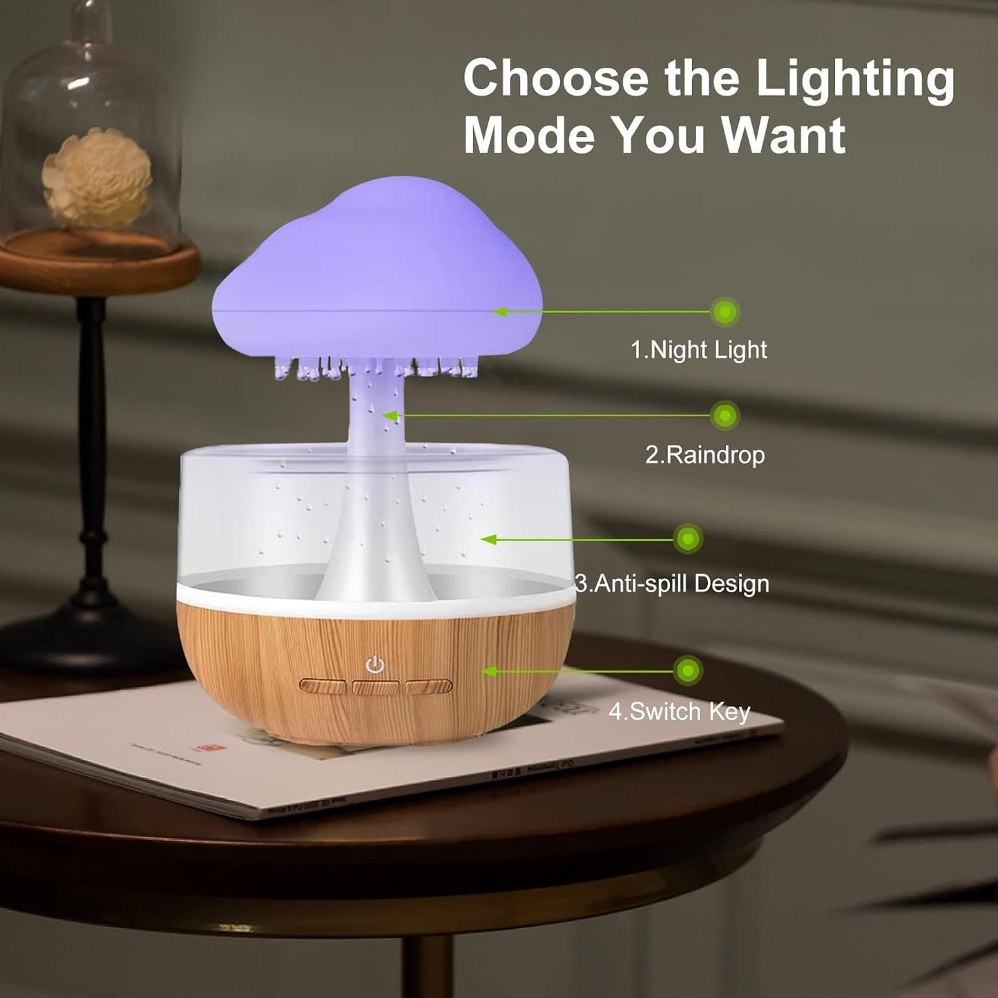 Rain Cloud Humidifier & Night Light