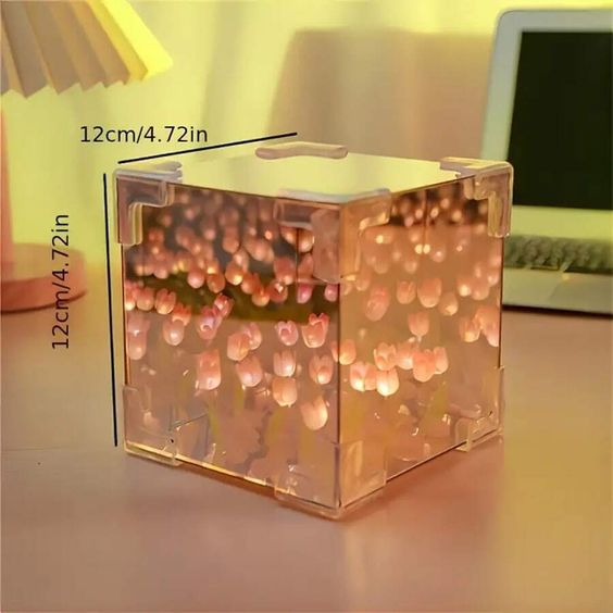 3-in-1 Tulip Mirror Night Light – Cozy Home Lamp