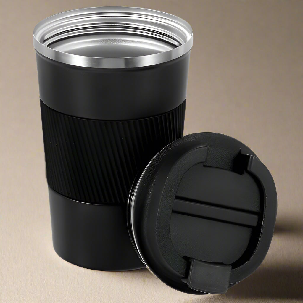 Travel Coffee Cup with Rubber Grip