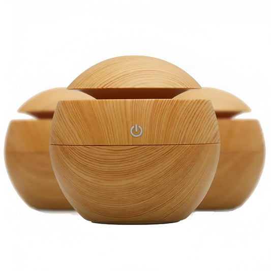 Wooden Aroma Diffuser & Cool Mist Humidifier for Home, Car & Office