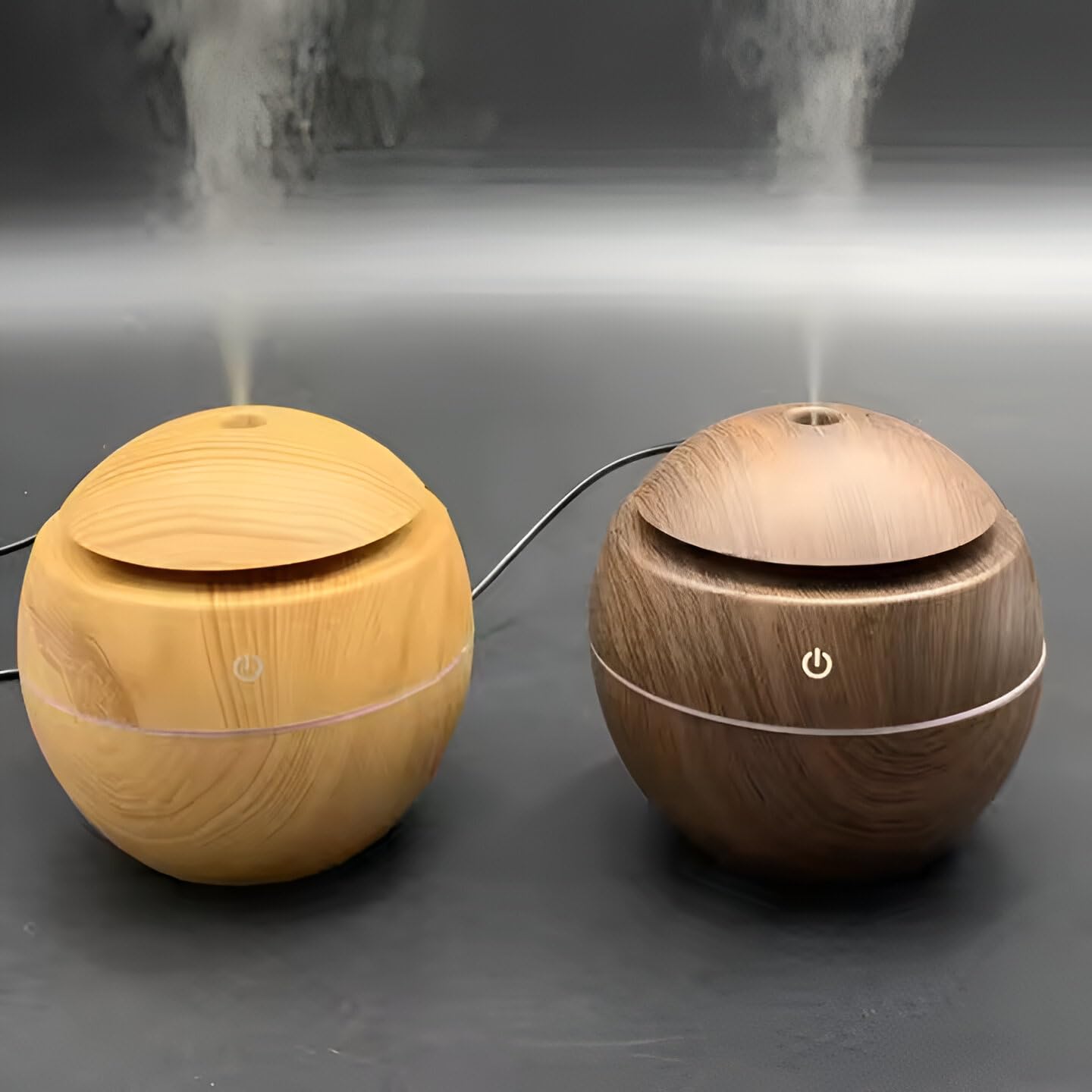 Wooden Aroma Diffuser & Cool Mist Humidifier for Home, Car & Office